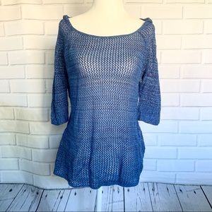 TWO ONE TWO 3/4 sleeve Knit sweater. Size 30